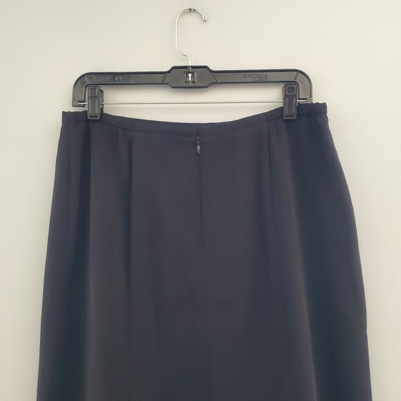 Norton McNaughton Lined Black Pencil Skirt 10 - Picture 4 of 6